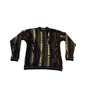 VTG 80s Lavane Brown Cosby Crewneck XL Sweater Retro Grunge Streetwear Casual